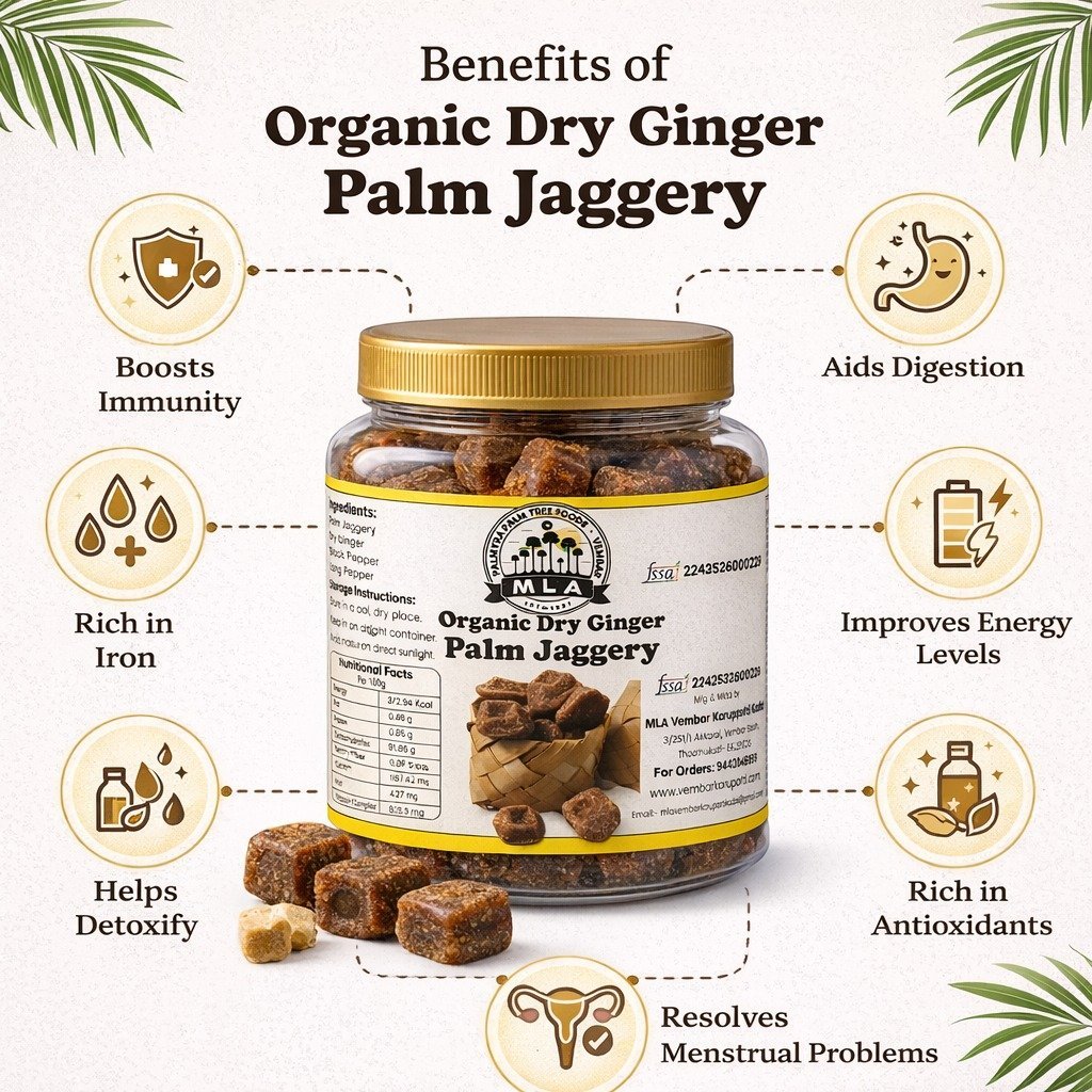 Dry Ginger Palm Jaggery | சுக்கு கருப்பட்டி | Sukku/Sillu Karupatti - Image 10