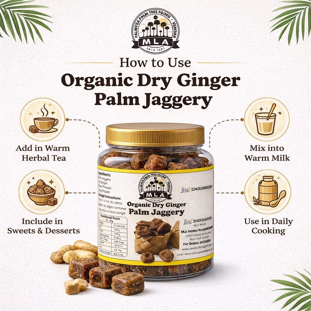 Dry Ginger Palm Jaggery | சுக்கு கருப்பட்டி | Sukku/Sillu Karupatti - Image 9