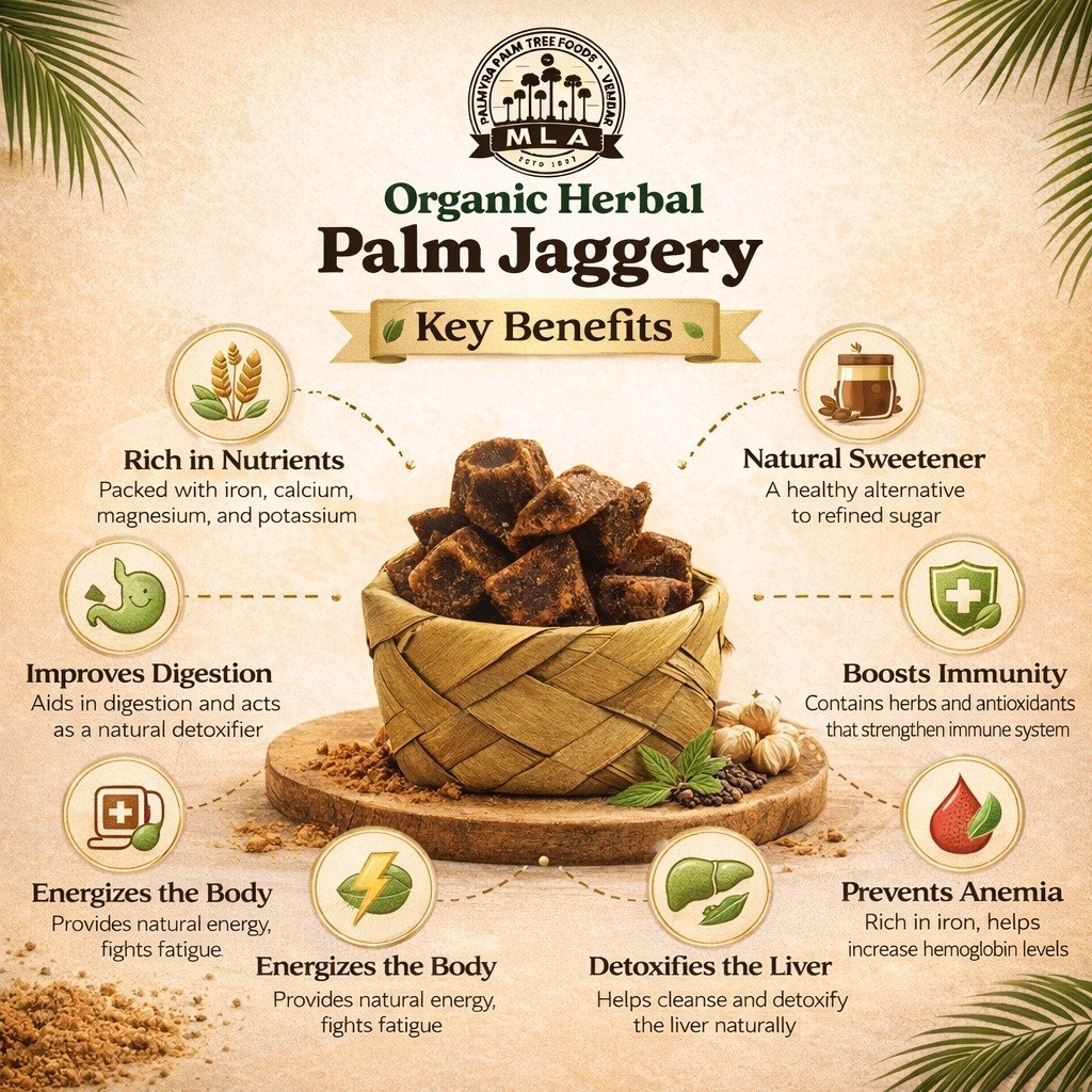 Herbal Palm Jaggery | நாட்டு மருந்து கருப்பட்டி | Naattu Marunthu Karupatti - Image 7
