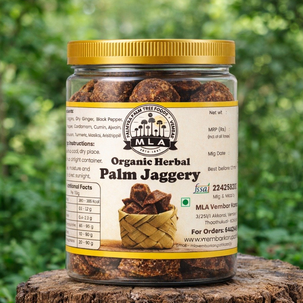 Herbal Palm Jaggery | நாட்டு மருந்து கருப்பட்டி | Naattu Marunthu Karupatti - Image 8