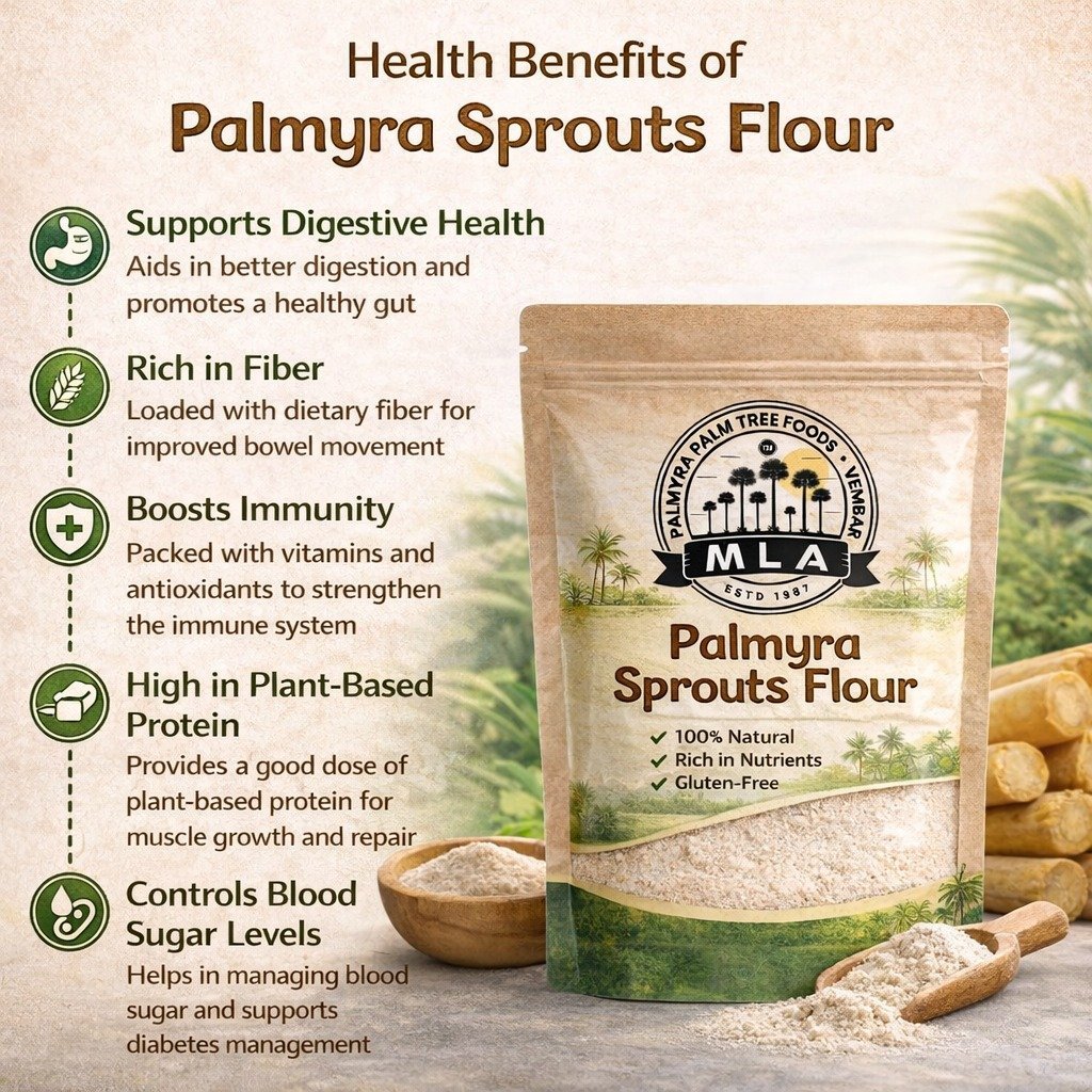 Palmyra Sprouts Powder | பனங்கிழங்கு மாவு | Panakilangu Maavu - Image 3