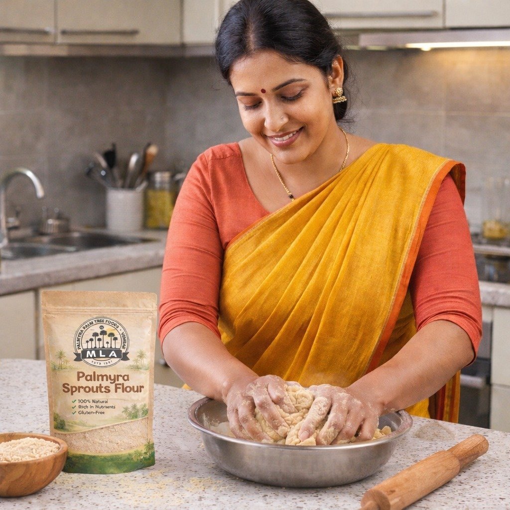 Palmyra Sprouts Powder | பனங்கிழங்கு மாவு | Panakilangu Maavu - Image 2